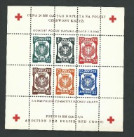 1945.MIN.BLOCK .DACHAU -ALLACH .PRINTING ERROR -TWO STAMPS 25 Pf. - Campo De Prisioneros