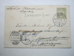 1903, Budapest    Firmenlochung , Perfin , Beleg - Storia Postale