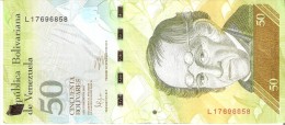 BILLETE DE VENEZUELA DE 50 BOLIVARES DEL 3 DE FEBRERO 2011 (BANKNOTE) OSO FRONTINO (BEAR) - Venezuela