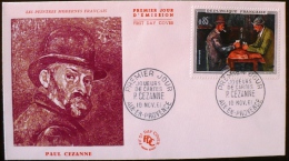 FRANCE Yvert 1321  FDC, Enveloppe 1 Er Jour. Oeuvre De Paul CEZANNE °° Le Joueur De Cartes. 10/11/1961 - 1960-1969