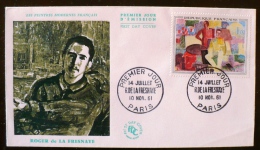 FRANCE Yvert 1322  FDC, Enveloppe 1 Er Jour. Oeuvre De LA FRESNAYE. 10/11/1961 - 1960-1969