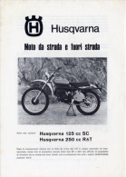 Husqvarna 125 SC - 250 R&T Enduro Depliant Originale Genuine Factory Sales Brochure Catalog Prospekt - Motorräder