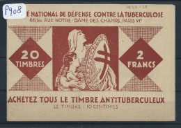 FRANCE  CARNET VIGNETTE ANTI TUBERCULEUX  1928   NEUF LUXE - Blocks Und Markenheftchen