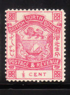 North Borneo 1886 Arms 1/2c Mint - North Borneo (...-1963)