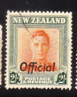 New Zealand 1946-51 KG Overprinted 2sh Used - Servizio