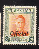 New Zealand 1946-51 KG Overprinted 2sh Used - Oficiales