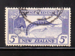 New Zealand 1936-41 Striped Marlin 5p Used - Usati