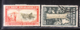 New Zealand 1940 Centenary Of British Sovereignty 2v Used - Usados