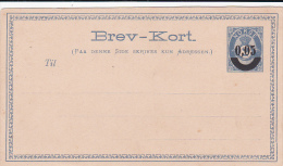 Norway  0,05 Ore Unused Postcard - Interi Postali