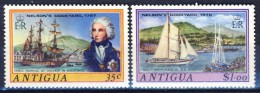 ##K555. Antigua 1975. Nelsons Dock Yard. 2 Items. MNH(**) - 1960-1981 Autonomie Interne