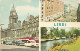 GB - Y - Leeds - Multiview :  The Town Hall, The Headrow, Canal Garden, Roundhay - Dennis Productions N° L.0427 - Leeds