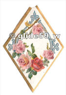 Etiquette Losange Emballage Savon Roses 1 - Labels