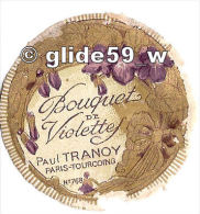 Etiquette Savon Bouquet De Violettes Paul TRANOY - 768 - Labels