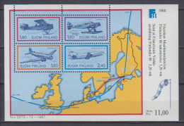 FINLANDE   1988         BF    N°   4          COTE   17 € 00 - Blokken & Velletjes