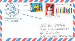 USA 2002 Pittsburgh Frosty´s Pittpex Station Ice Cristal Snowman Cover - Evenementen & Herdenkingen