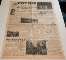 Journal Patrie (journal Des Combattants Français) Du 28 Novembre 1944, Première Année,n°=15. - Frans