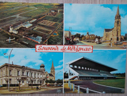 33 - MÉRIGNAC - Souvenir De Mérignac - L´Aéroport - L´Eglise - La Mairie Et Le Stade Municipal. (Multivues) - Merignac