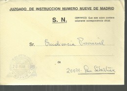 MADRID CC CON FRANQUICIA JUZGADO DE INSTRUCCION NUM 9 - Franchise Postale