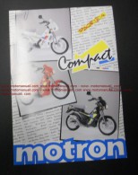 Motron Compact 50 Depliant Originale Genuine Factory Brochure Catalog Prospekt - Motorräder