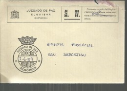 ELGOIBAR GUIPUZCOA CC CON FRANQUICIA JUZGADO PAZ SOBRE CON DEFECTOS - Franquicia Postal