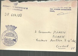 SAN SEBASTIAN GUIPUZCOA CC CON FRANQUICIA JUZGADO DISTRITO 8 SOBRE CON DEFECTOS - Postage Free