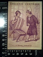 CALENDRIER CHROMO PUBLICITAIRE 1880 EPICERIE CENTRALE ROUILLARD RUE JEANNE D'ARC ROUEN MOLIERE MALADE IMAGINAIRE THEATRE - Kleinformat : ...-1900