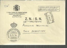 AZPEITIA GUIPUZCOA CC CON FRANQUICIA JUZGADO PRIMERA INSTANCIA NUM.2 - Franchigia Postale