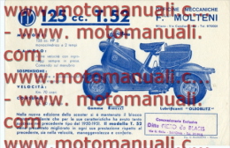 Molteni FM 125 T.52 Scooter  Depliant Originale Genuine Factory Brochure Catalog Prospekt - Motorräder