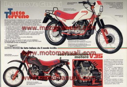 Moto Guzzi V 35 TT 1984 Depliant Originale Genuine Factory Brochure Catalog Prospekt - Motorräder