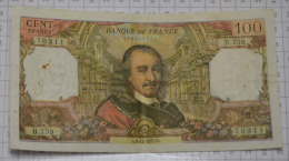 100 Francs Corneille:  B759, état TTB - 100 F 1964-1979 ''Corneille''