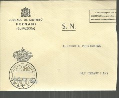 HERNANI GUIPUZCOA  CC CON FRANQUICIA JUZGADO DE DISTRITO - Postage Free