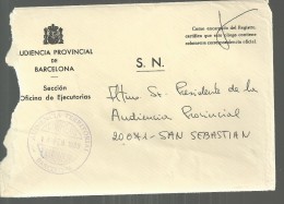 BARCELONA CC CON FRANQUICIA AUDIENCIA TERRITORIAL SOBRE CON DEFECTOS - Franquicia Postal