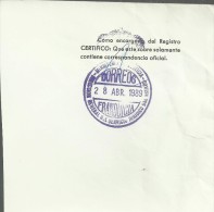 FRAGMENTO CON FRANQUICIA MINISTERIO DE JUSTICIA SERVICIO JURIDICO DEL ESTADO - Franquicia Postal