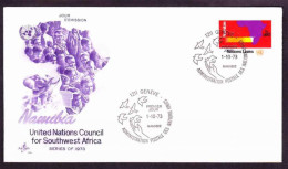 United Nations - Geneva - 1973 - Council For South West Africa, Namibia - Storia Postale