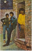 Black Women, 'Three Soul Sisters' Morris Katz Artist Signed C1960s Vintage Postcard - Black Americana