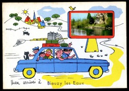 Cpa  Du 56 Bieuzy Les Eaux -- Bien Arrivés à  Bieuzy ----------  Baud Pontivy   PY29 - Baud