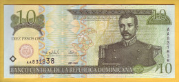 REPUBLIQUE DOMINICAINE - Billet De 10 Pesos Oro. 2000.  Pick: 159a. NEUF - Repubblica Dominicana