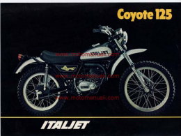 Italjet Yamaha Coyote 125 1973 Depliant Originale Genuine Factory Brochure Catalog Prospekt - Motorräder