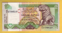 SRI LANKA - Billet De 10 Rupees. 1-01-91. Pick: 102. NEUF - Sri Lanka