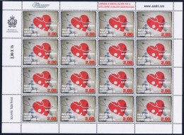 2013 SAN MARINO "MALATTIE CARDIOVASCOLARI" MINIFOGLIO MNH+ - Unused Stamps