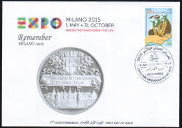 ARGELIA 2014 FDC World Expo Milan 2015 Milano Universal Expo - Italie Italia Italy Exposition Food Feeding - 2015 – Mailand (Italien)