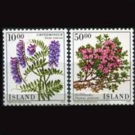 ICELAND 1988 - Scott# 663-4 Flowers Set Of 2 MNH (XG506) - Neufs