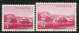 TURCHIA - TURKÍA - TURKEY 1959 - 1960 VIEW VEDUTA CITTA´ KASTAMONU TOWN SERIE COMPLETA COMPLETE SET MNH - Unused Stamps