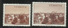 TURCHIA - TURKÍA - TURKEY 1959 - 1960 VIEW VEDUTA CITTA' KIRKLARELI TOWN SERIE COMPLETA COMPLETE SET MNH - Nuovi