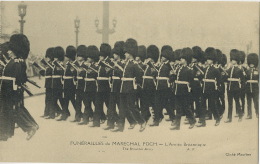 Funerailles Du Marechal Foch L Armée Britannique WWI Edit Papeghin Paris Tours - Funérailles