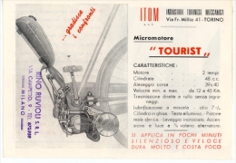 Itom 50 Micromotore Tourist Depliant Moto Originale Factory Brochure Catalog Prospekt - Motorräder