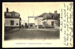 CPA ANCIENNE- FRANCE- RAMBOUILLET (78)- QUARTIER DE LA CAVALERIE ET DE LA VENERIE EN 1900- 13° CUIRASSIERS- ANIMATION - Rambouillet