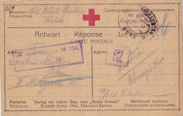 CARTE PRISONNIER DE GUERRE AUTRICHIEN EN RUSSIE (SIBERIE, 400 KM D'OMSK) - Guerre Mondiale (Première)