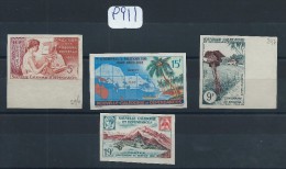 NOUVELLE CALEDONIE LOT DE 4 VALEURS NONS DENTELES  SANS GOMME - Non Dentelés, épreuves & Variétés