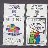 H0751 - ONU UNO WIEN N°49/50 ** AVEC TAB - Unused Stamps